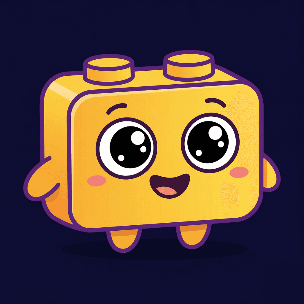Bricky — the Cerebryx Jr mascot